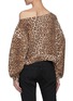 Back View - Click To Enlarge - R13 - Patti' Leopard Print One-shoulder Sweatshirt