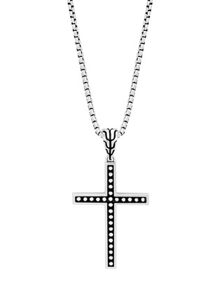 Main View - Click To Enlarge - JOHN HARDY - 'Classic Chain' Jawan Cross Pendant Sterling Silver Necklace