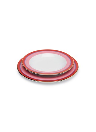 Main View - Click To Enlarge - LA DOUBLEJ - Soup and Dinner Plates Set Of 2—Rainbow Rosa