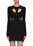 Main View - Click To Enlarge - DION LEE - Cutout Double Layer T-shirt Dress