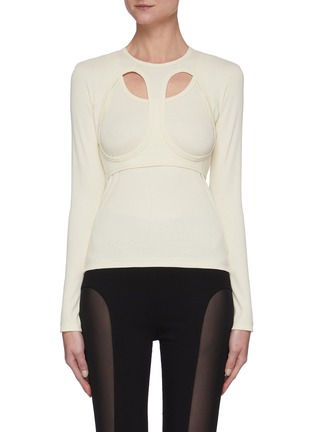 Main View - Click To Enlarge - DION LEE - Cutout Two Way Top