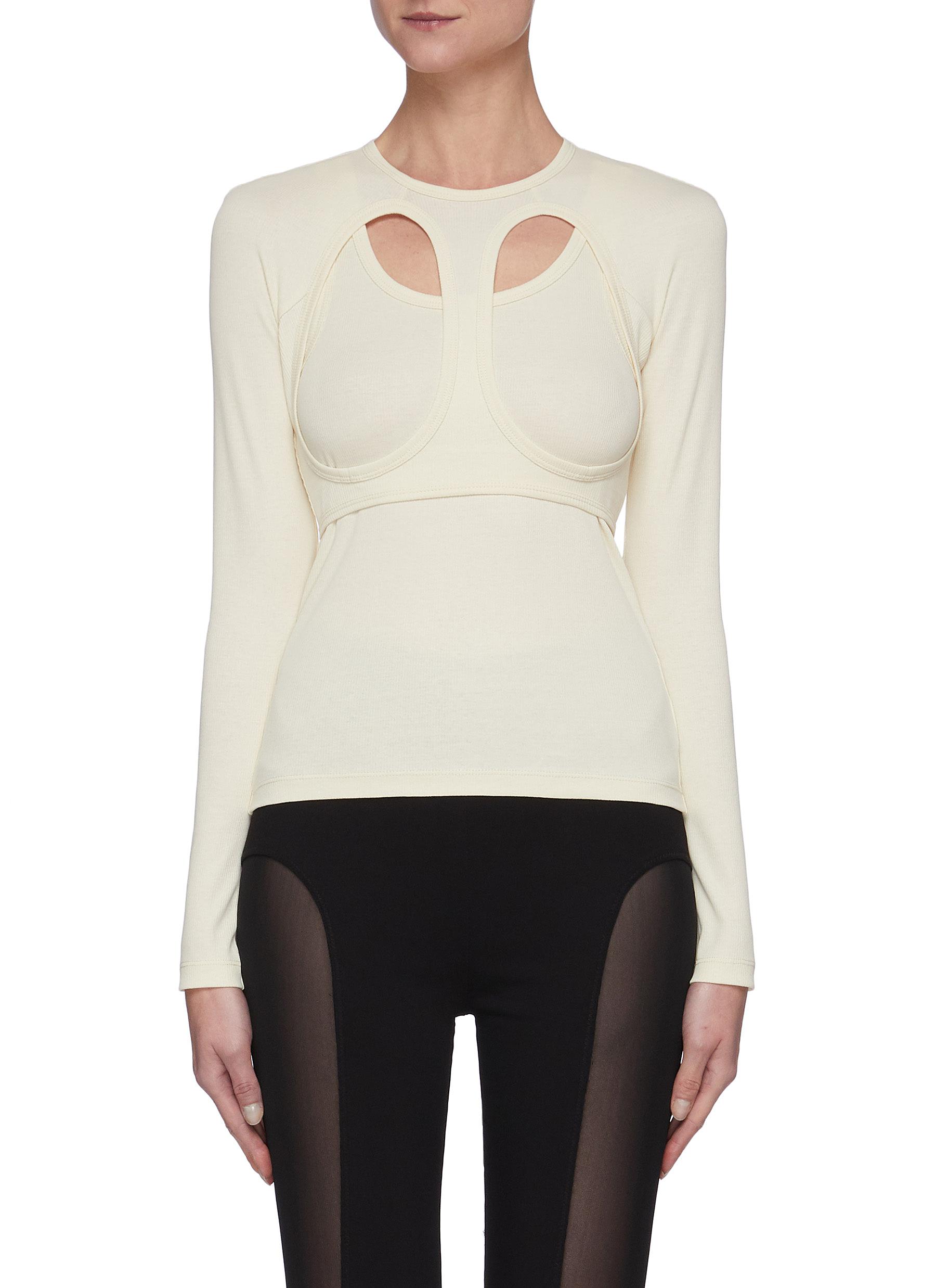 DION LEE CUTOUT TWO WAY TOP