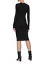 Back View - Click To Enlarge - DION LEE - V-neck Button Front Cardigan Dress