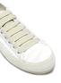 Detail View - Click To Enlarge - PEDRO GARCIA  - 'Parson' Raw Edge Satin Low-top Sneakers