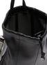Detail View - Click To Enlarge - KARA - Strass Fringe Strap Leather Drawstring Backpack