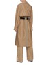 Back View - Click To Enlarge - VICTORIA, VICTORIA BECKHAM - Drape Detail D-ring Belted Trench Coat
