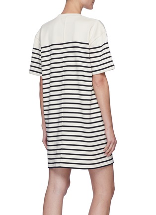 Back View - Click To Enlarge - VICTORIA, VICTORIA BECKHAM - Striped T-shirt dress