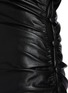 Detail View - Click To Enlarge - NANUSHKA - Off-shoulder Waist Wrap Vegan Leather Mini Dress