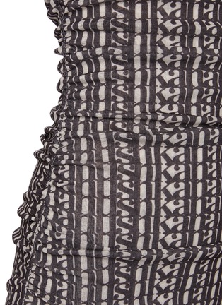 Detail View - Click To Enlarge - NANUSHKA - All-over Logo Print Bodycon Slip Dress