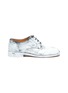 Main View - Click To Enlarge - MAISON MARGIELA - White Painted Nappa Leather 'Tabi' Lace-Ups