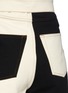 Detail View - Click To Enlarge - NANUSHKA - Belted Bi-tonal Cotton Mini Skirt