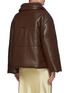 Back View - Click To Enlarge - NANUSHKA - Funnel Collar Vegan Leather Puffer Jacket