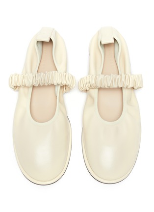 Detail View - Click To Enlarge - WANDLER - 'Dash' ruched band ballerina flats