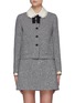 Main View - Click To Enlarge - MIU MIU - Sequin Cropped Tweed Blazer
