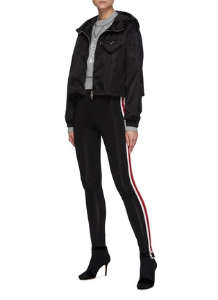 Figure View - Click To Enlarge - MIU MIU - Side Stripe Leggings