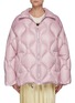 Main View - Click To Enlarge - MIU MIU - Curve Quilted Zip Up Puffer Jacket