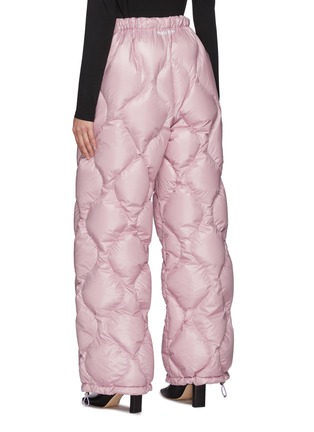 Back View - Click To Enlarge - MIU MIU - Curve Quilted Puffer Pants