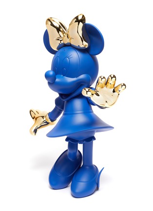  - LEBLON DELIENNE - Minnie Welcome Sculpture – Blue Matt/Gold Chrome