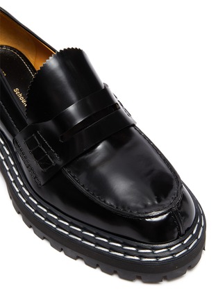 Detail View - Click To Enlarge - PROENZA SCHOULER - Lug Calf Leather Combat Loafers