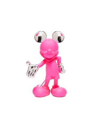 Main View - Click To Enlarge - LEBLON DELIENNE - Mickey Welcome Sculpture – Neon Pink Matt/Chromed Silver