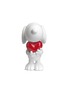 Main View - Click To Enlarge - LEBLON DELIENNE - Glossy heart Snoopy sculpture – Matt white/Glossy red