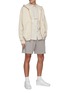 Figure View - Click To Enlarge - PRIVATE POLICY - Flap Pocket Drawstring Sweatshorts