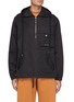 Main View - Click To Enlarge - PRIVATE POLICY - Back Harness Detail Front Pocket Anorak Jacket