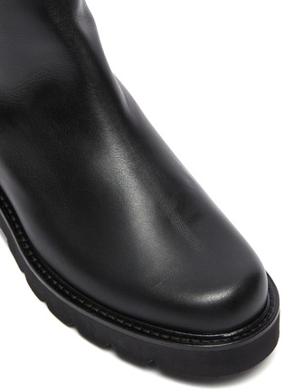 Detail View - Click To Enlarge - STUART WEITZMAN - Mila Lift' Almond Toe Leather Knee-high Boots