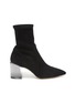 Main View - Click To Enlarge - STUART WEITZMAN - Loulou' Translucent Block Heel Suede Ankle Boots