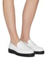 Figure View - Click To Enlarge - STUART WEITZMAN - Parker Lift' Pearl Embellished Leather Loafers