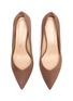 Detail View - Click To Enlarge - STUART WEITZMAN - Anny' Sweetheart Vamp Suede Pumps