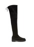 Main View - Click To Enlarge - STUART WEITZMAN - Lowland Lift' Thigh-high Flatform Suede Boots