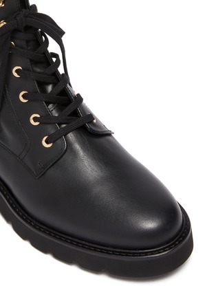 Detail View - Click To Enlarge - STUART WEITZMAN - Mila' Leather Combat Boots