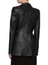 Back View - Click To Enlarge - ALEXANDER WANG - Sculpted Elongated Calf Leather Blazer