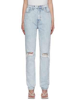 Main View - Click To Enlarge - ALEXANDER WANG - Stack Corset Boning Jeans