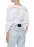Back View - Click To Enlarge - ALEXANDER WANG - Cropped Twist Front Shirt
