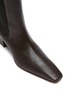 Detail View - Click To Enlarge - NANUSHKA - 'Vika' Square Toe Heeled Vegan Leather Ankle Boots