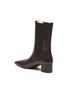  - NANUSHKA - 'Vika' Square Toe Heeled Vegan Leather Ankle Boots