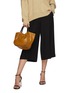 Front View - Click To Enlarge - PROENZA SCHOULER - Small Ruched Leather Crossbody Bag
