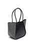 Detail View - Click To Enlarge - PROENZA SCHOULER - Felt Panelled Ruched Strap Large Leather Tote Bag
