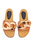 Detail View - Click To Enlarge - JW ANDERSON - Chain Calf Leather Slides