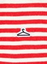Detail View - Click To Enlarge - HOLZWEILER - Hanger Motif Embroidered Stripe Cotton Blend Socks