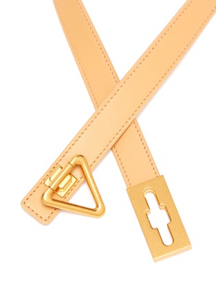Detail View - Click To Enlarge - BOTTEGA VENETA - Cintura' triangle buckle leather belt