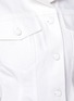 Detail View - Click To Enlarge - T BY ALEXANDER WANG - Fit and Flare White Denim Jacket Dress