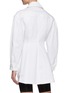 Back View - Click To Enlarge - T BY ALEXANDER WANG - Fit and Flare White Denim Jacket Dress