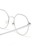 Detail View - Click To Enlarge - FOR ART'S SAKE - Hope' Diamond-cut Rim Palladium Plated Optical Glasses