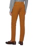 Back View - Click To Enlarge - INCOTEX - Flat Front Slim Fit Cotton Doleskin Stretch Chino
