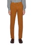 Main View - Click To Enlarge - INCOTEX - Flat Front Slim Fit Cotton Doleskin Stretch Chino