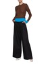 Figure View - Click To Enlarge - VICTORIA BECKHAM - Wide Ribbed Contrasting Trim Alpaca Wool Blend Knit Sweater