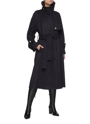 Figure View - Click To Enlarge - VICTORIA BECKHAM - Funnel Collar Trench Coat